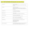 Exam 1 SPM 4723 UPDATED ACTUAL Questions And Correct Answers