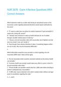 NUR 3678 - Exam 4 Review Questions With Correct Answers 