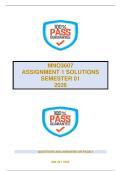 MNO3607 - ASSIGNMENT 2 SOLUTIONS SEMESTER 1 2026