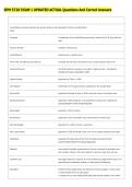 SPM 5726 EXAM 1 UPDATED ACTUAL Questions And Correct Answers 