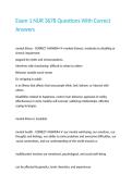 Exam 1 NUR 3678 Questions With Correct Answers