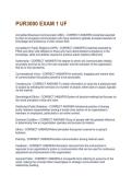 PUR3000 EXAM 1 UF Questions And Answers With Verified Study Solutions Rated A&plus;