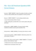 PSU - Econ 102 Final Exam Questions With Correct Answers