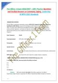 Fire Officer III EXAM 2025 COMPREHENSIVE EXAM
