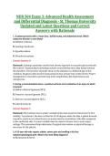 NUR504 Exam 1&ndash;4 & Final &vert; Advanced Health Assessment and Differential Diagnosis &vert; St&period; Thomas University &vert; Complete Exam Bundle with Detailed Verified Answers