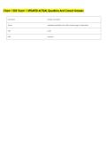 Chem 1305 Exam 1 UPDATED ACTUAL Questions And Correct Answers 