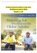 Nursing for Wellness in Older Adults 9th Edition &ndash; Carol A&period; Miller &ndash; Chapters 1&ndash;29 Complete Test Bank with Answers&sol;rationales latest update 2026