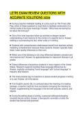 LETRS CERTIFICATION EXAM QUESTIONS AND VERIFIED ANSWERS 2026&period;pdf