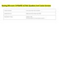 Nursing 250 exam 2 UPDATED ACTUAL Questions And Correct Answers
