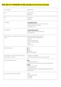 NUR 250 Test 4 UPDATED ACTUAL Questions And Correct Answers