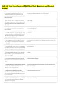 NUR 200 Final Exam Review UPDATED ACTUAL Questions And Correct  Answers 