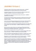 LSUS MHA 710 Exam 2 Questions And Answers &vert; 2026 Updated Solutions &vert; 100&percnt; Correct Answers