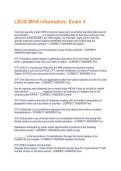 LSUS MHA informatics- Exam 4 Questions and answers latest update