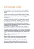 MHA 710 EXAM 3- LSUSHS  QUESTIONS AND ANSWERS &vert; 2026 UPDATE &vert; WITH COMPLETE SOLUTION