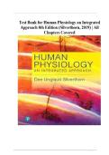 Test Bank Complete&lowbar; Human Physiology An Integrated Approach 8th Edition&comma; By Dee Unglaub Silverthorn&vert; All Chapters 1-26&vert; Latest Update 2025 With Detailed Answers Rated A&plus;
