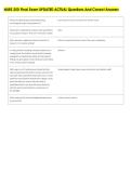NURS 250 Final Exam UPDATED ACTUAL Questions And Correct Answers 