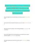 Water Distribution 1 Exam &vert;Advanced  Practice 2026&vert;2027 Questions and  Answers with Complete A&plus; Solutions  100&percnt; Correct&excl;&excl;&excl;