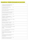 Nursing 250 Exam 1 UPDATED ACTUAL Questions And Correct Answers