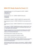 MHA 707 Study Guide for Exam 3 C Rated 100 &percnt; correct