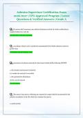Asbestos Supervisor Certification Exam  2026&sol;2027 &vert; EPA Approved Program &vert; Latest  Questions & Verified Answers &vert; Grade A