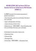 WEB WOC OSTOMY CARE Final Newest 2026 Exam Questions And Correct Verified Answers With Rationales &lpar;GRADED A&plus;&rpar;