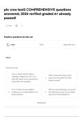 ptc creo test2 COMPREHENSIVE questions answered&comma; 2026 verified graded A&plus; already passed&excl;