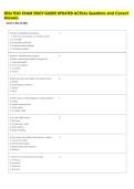 2026 TEAS EXAM STUDY GUIDE&excl; UPDATED ACTUAL Questions And Correct  Answers 