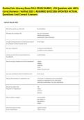 Florida Civic Literacy Exam FCLE STUDY GUIDE &vert; 153 Questions with 100&percnt;  Correct Answers &vert; Verified 2025 &vert; ASSURED SUCCESS UPDATED ACTUAL  Questions And Correct Answers 