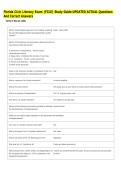Florida Civic Literacy Exam &lpar;FCLE&rpar; Study Guide UPDATED ACTUAL Questions  And Correct Answers 