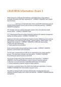 LSUS MHA Informatics- Exam 3 Questions And Answers &vert; 2026 Updated Solutions &vert; 100&percnt; Correct Answers