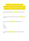 ASE A2 Exam Advanced Practice  2026&vert;2027 Questions and Answers with  Complete A&plus; Solutions 100&percnt; Correct&excl;&excl;&excl;