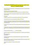 Test Bank for PMHNP Boards Exam Questions and Correct Answers &vert;Updated 2024&lpar;Verified by Expert&rpar;