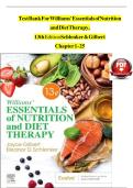 TEST BANK For Williams' Essentials of Nutrition and Diet Therapy&comma; 13th Edition Schlenker & Gilbert&comma; Verified Chapters 1 - 25&comma; Complete Newest Version
