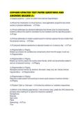 COP4600 UPDATED TEST PAPER QUESTIONS AND ANSWERS GRADED