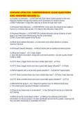 COP4600 UPDATED COMPREHENSIVE EXAM QUESTIONS AND ANSWERS GRADED