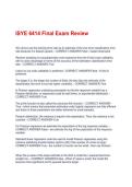 ISYE 6414 Final Exam Review Questions With Correct Solutions&comma; Already Passed&excl;&excl;