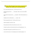 HBI Safety Talks 25 Portable Grinder Safety Assessment Exam  Questions with Verified Answers &lpar;Guaranteed Success&rpar; 