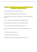 HBI Safety Talks 37 Planer Safety Assessment Exam Questions with  Verified Answers &lpar;Guaranteed Success&rpar;