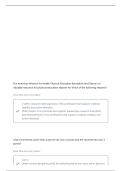 PRAXIS II 5095 QUESTIONS WITH CORRECT ANSWERS