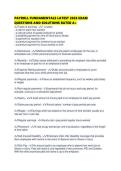 PAYROLL FUNDAMENTALS LATEST 2026 EXAM QUESTIONS AND SOLUTIONS RATED