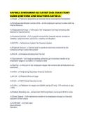 PAYROLL FUNDAMENTALS LATEST 2026 EXAM STUDY GUIDE QUESTIONS AND SOLUTIONS RATE