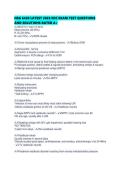 NSG 6420 LATEST 2026 EOC EXAM TEST QUESTIONS AND SOLUTIONS RATED