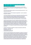 NSG 6420 LATEST 2026 PRACTICE EXAM QUESTIONS AND SOLUTIONS RATED