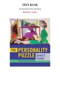 Test Bank for The Personality Puzzle 8th Edition by David C&period; Funder&comma; Chapter 1-18 &vert; All Chapters