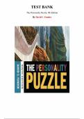 Test Bank for The Personality Puzzle 9th Edition by David C&period; Funder&comma; Chapter 1-17 &vert; All Chapters