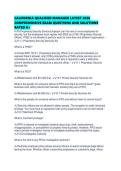 CALIFORNIA QUALIFIED MANAGER LATEST 2026 COMPREHENSIVE EXAM QUESTIONS AND SOLUTIONS RATED A&period;pdf  1&period; 