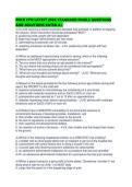 PNCB CPN LATEST 2026 STANDARD FINALS QUESTIONS AND SOLUTIONS RATED