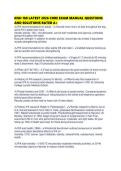 KNH 188 LATEST 2026 CORE EXAM MANUAL QUESTIONS AND SOLUTIONS RATED