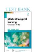 Test Bank&colon; Medical-Surgical Nursing&colon; Concepts & Practice &lpar;3rd Edition&rpar; &ndash; Susan C&period; deWit&comma; Holly Stromberg & Carol Dallred