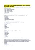 CTRI LATEST 2026 CORE EXAM MANUAL QUESTIONS AND SOLUTIONS RATED